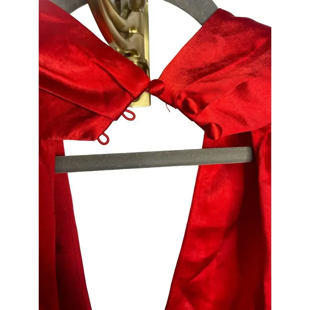ELLIATT Isabella Playsuit Halter Neck Romper Silk Satin Party Cocktail S